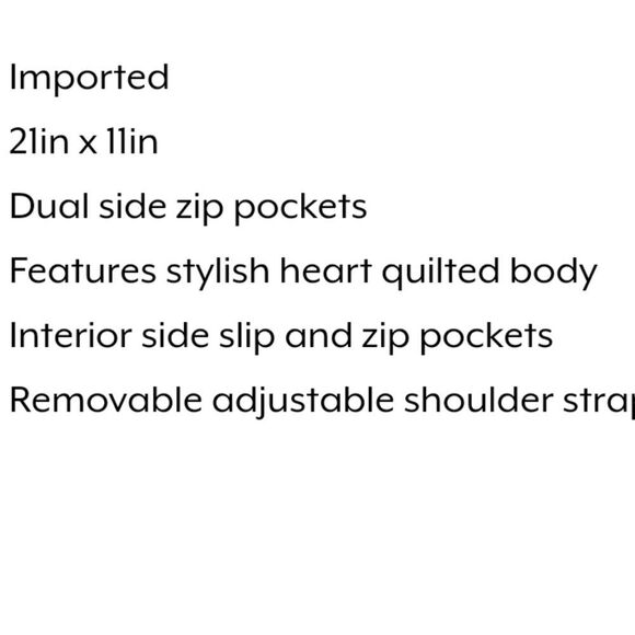 Betsey Johnson Heart Nylon Quilted Bag - Picture 5 of 8